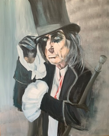 Painting titled "L. Cooper" by Anne-Sophie Schneiter, Original Artwork, Acrylic
