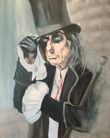 Peinture intitulée "L. Cooper" par Anne-Sophie Schneiter, Œuvre d'art originale, Acrylique