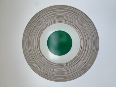Peinture intitulée "Orb Acrylic 110cm D…" par Ase, Œuvre d'art originale, Acrylique Monté sur Métal