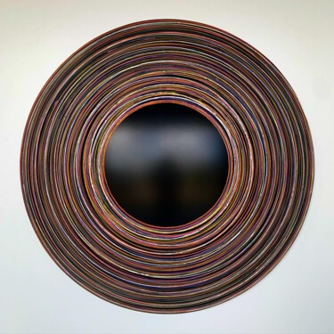Malerei mit dem Titel "Orb Acrylic 120cm D…" von Ase, Original-Kunstwerk, Acryl Auf Metall montiert
