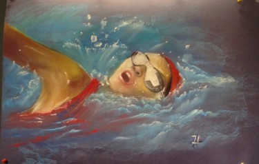 Картина под названием "Olympic" - Nathalie Aseeva, Подлинное произведение искусства, Пастель