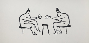 "teatime" başlıklı Tablo Asena Dogan tarafından, Orijinal sanat, Akrilik