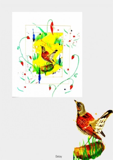"kuşlar" başlıklı Tablo Ali Senger tarafından, Orijinal sanat, Petrol