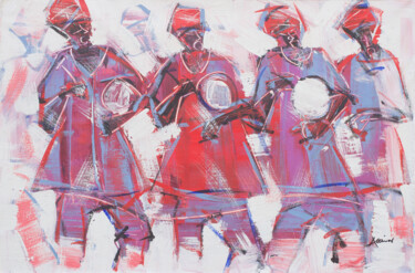 Pintura titulada "Northern dance" por Asenior, Obra de arte original, Acrílico