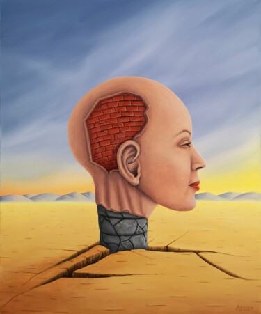 Картина под названием "AP97" - Asensir, Подлинное произведение искусства, Акрил Установлен на Деревянная рама для носилок