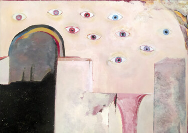 Peinture intitulée "Liminal Space" par Aseptic Void, Œuvre d'art originale, Bombe aérosol