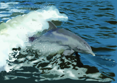 Digital Arts titled "Cruisin' Dolphin" by Andre O. Smith "Dre", Original Artwork