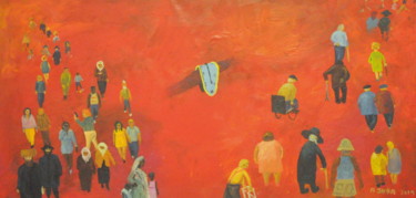Картина под названием "Transitory" - Asher, Подлинное произведение искусства, Масло Установлен на Деревянная рама для носилок