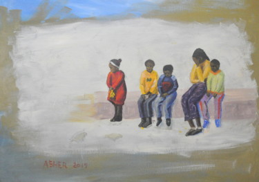Peinture intitulée "July 2019" par Asher, Œuvre d'art originale, Huile
