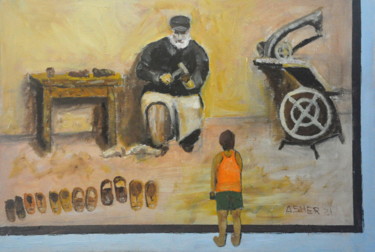 Painting titled "Generation" by Asher, Original Artwork, Oil