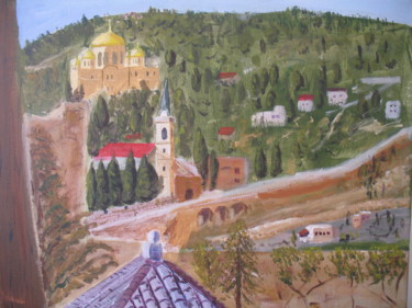 Painting titled "landscape from Jeru…" by Asher, Original Artwork