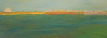 Painting titled "ashkelon-from-the-s…" by Asher, Original Artwork, Oil