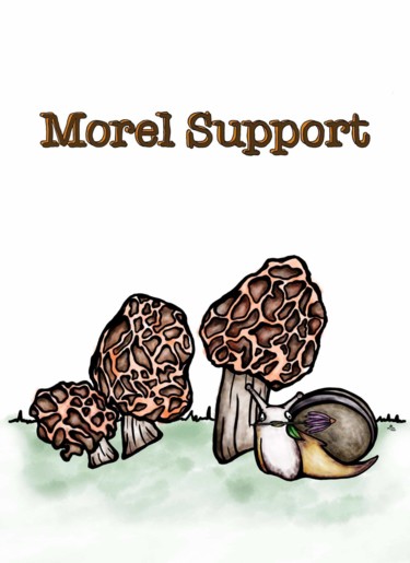 Morel Support Arts numériques intitulée "Morel Support" par Ashten Mckinney, Œuvre d'art originale, Peinture numérique
