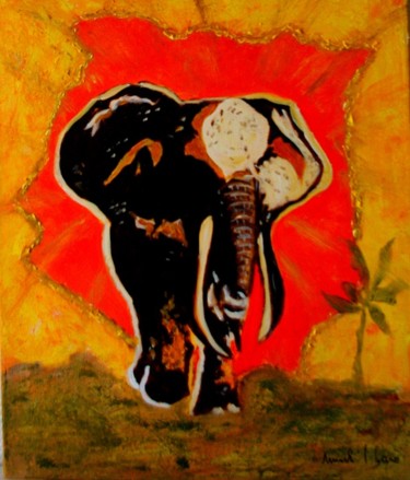 Peinture intitulée "Kenya" par Mich'L Barö, Œuvre d'art originale