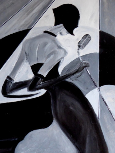 Peinture intitulée "Jazzy" par Mich'L Barö, Œuvre d'art originale