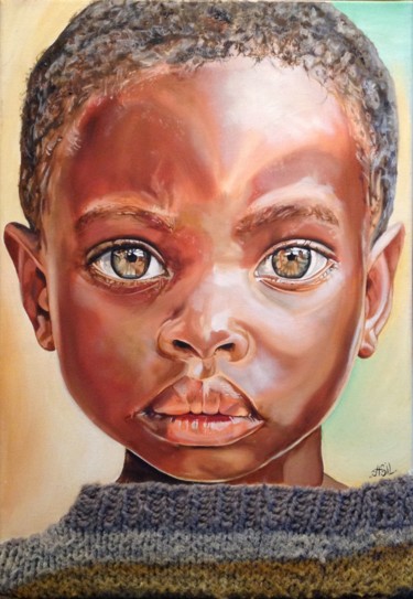 Pintura titulada "Child Wool" por Asil, Obra de arte original