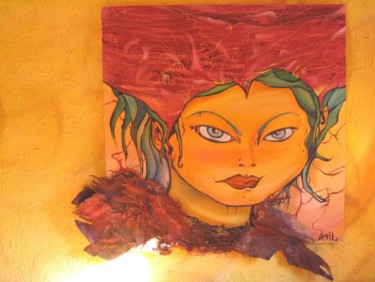 Peinture intitulée "la reine boisée" par Asil, Œuvre d'art originale