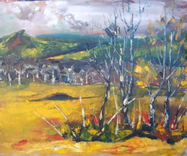 Painting titled "Landscape" by Asir Hotd, Original Artwork