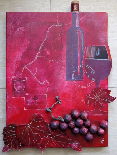 Картина под названием "Dis Vin" - Anne Sisun Kermarrec, Подлинное произведение искусства