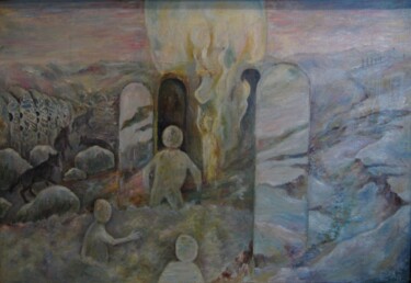 Painting titled "Ловушка для Ангела" by Askar Karimov, Original Artwork, Oil