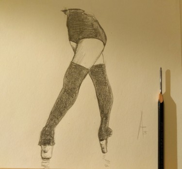 Drawing titled "Ballerina's legs" by Askew Mind, Original Artwork