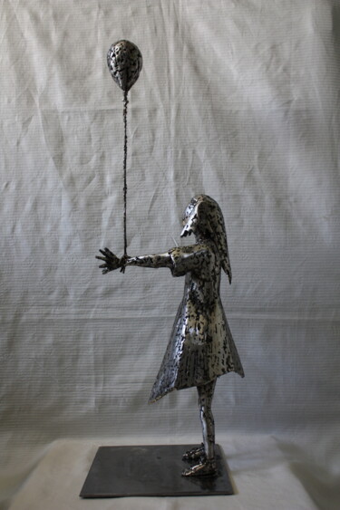 Sculpture titled "Girl you will be a…" by Aslan Selçuk Arık, Original Artwork, Metals