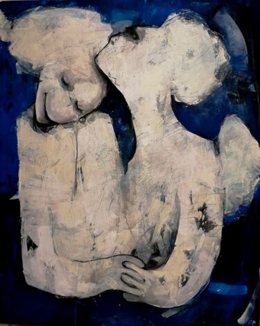 Pintura titulada "angel" por Aslan Ünsal, Obra de arte original, Acrílico Montado en Bastidor de camilla de madera