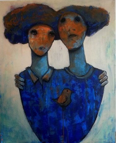 Painting titled "LOVE" by Aslan Ünsal, Original Artwork, Acrylic