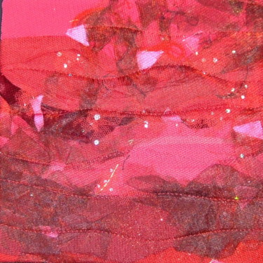 Textile Art titled "Rouge.jpg" by Jean Pierre Avonts-Saint-Lager, Original Artwork, Textiles