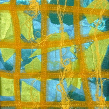 Textielkunst getiteld "Grille-1.jpg" door Jean Pierre Avonts-Saint-Lager, Origineel Kunstwerk, Textiel
