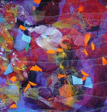 Textile Art titled "Violet-1.jpg" by Jean Pierre Avonts-Saint-Lager, Original Artwork, Textiles