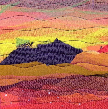 Textielkunst getiteld "Naufrage.jpg" door Jean Pierre Avonts-Saint-Lager, Origineel Kunstwerk, Lapwerk
