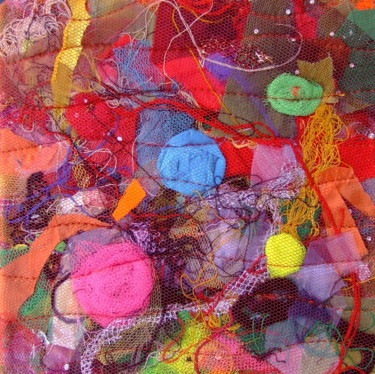 Textile Art titled "Chaos 3.jpg" by Jean Pierre Avonts-Saint-Lager, Original Artwork, Textiles
