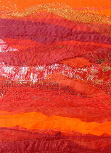 Textile Art titled "Etoile filante.jpg" by Jean Pierre Avonts-Saint-Lager, Original Artwork, Textiles