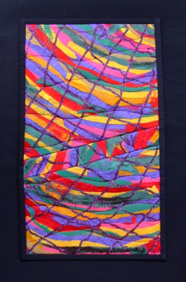 Arte textil titulada "RUPTURE" por Jean Pierre Avonts-Saint-Lager, Obra de arte original, Tela