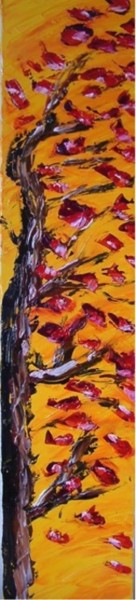 Peinture intitulée "Booming in Yellow I" par Sybille Asloun, Œuvre d'art originale