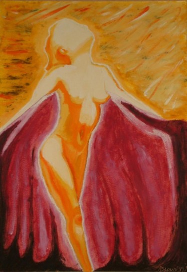 Peinture intitulée "Eveil de Femme" par Sybille Asloun, Œuvre d'art originale