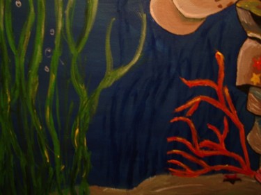 Peinture intitulée "Ambiance Marine, dé…" par Sybille Asloun, Œuvre d'art originale