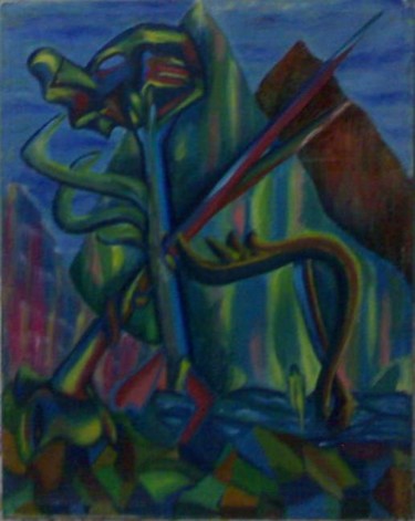 Painting titled "a dream" by Asmaa Fairuz, Original Artwork