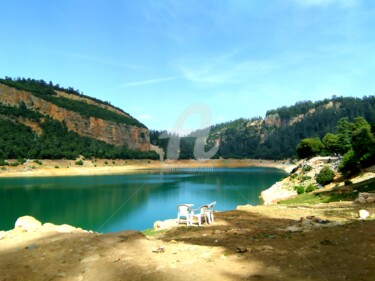 Photography titled "View on a lake" by Asmaâ Ouassou, Original Artwork