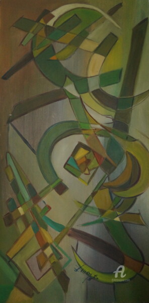 Peinture intitulée "أسماء" par Asma Nouira, Œuvre d'art originale, Huile