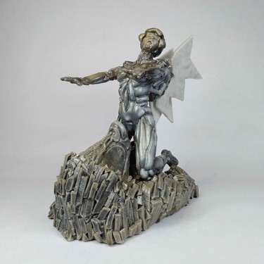 Sculpture intitulée "Sci-fi female sculp…" par Asmodius-Art By Viacheslav Osadchiy, Œuvre d'art originale, Résine