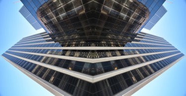 Fotografie mit dem Titel "Skyscrapers Symmetr…" von Alfred Georg Sonsalla, Original-Kunstwerk, Digitale Fotografie