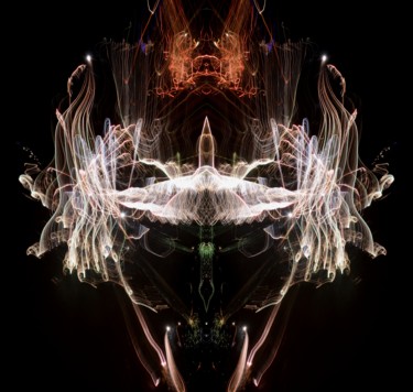 Fotografie mit dem Titel "Symmetrical Firewor…" von Alfred Georg Sonsalla, Original-Kunstwerk, Digitale Fotografie