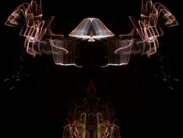 Fotografie mit dem Titel "Symmetrical Firewor…" von Alfred Georg Sonsalla, Original-Kunstwerk, Digitale Fotografie