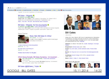 Google "Bill Gates" on 11/15/2014 2:22 PM Photography titled "Google "Bill Gates"…" by Alfred Georg Sonsalla, Original Art, Digital Photography