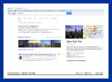 Google “New York” on 11/10/2014 11:56 PM Photography titled "Google “New York” o…" by Alfred Georg Sonsalla, Original Art, Digital Photography