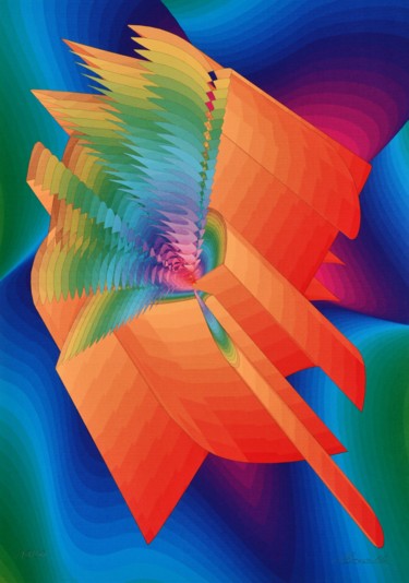 Original computer graphics from 1993, (1993_626_19_v_50) Arts numériques intitulée "Original computer g…" par Alfred Georg Sonsalla, Œuvre d'art originale, Travail numérique 2D