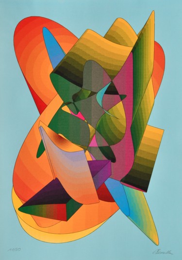 Original computer graphics from 1993, (1993_523_11_v_50) Arts numériques intitulée "Original computer g…" par Alfred Georg Sonsalla, Œuvre d'art originale, Travail numérique 2D