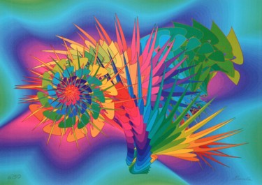 Original computer graphics from 1993, (1993_640_6_v_50) Arts numériques intitulée "Original computer g…" par Alfred Georg Sonsalla, Œuvre d'art originale, Travail numérique 2D